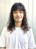 ロングパーマ　メンズパーマ　スパイラルパーマ　デジタルパーマ