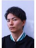 アップバング 短髪 鹿児島メンズ