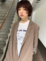トリッカ シブヤ(TRICCA SHIBUYA)&nbsp;レイヤーショートボブ/ブラウンカラー/髪質改善トリートメント