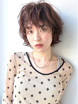 モッズヘア 越谷(mod's hair) ウルフパーマショート/ココアブラウン/ニュアンスp越谷