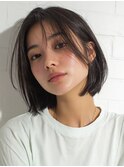 ミルクティーブロンド/ダークブルー/デジタルパーマ/大口新子安