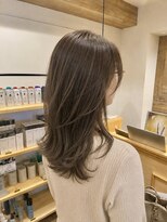 テラス(Terrace)&nbsp;【Terrace】セミロングレイヤー×アッシュブラウン