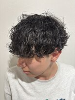 アンド グラフ(& Graph.) 波巻きパーママッシュメンズパーマツーブロックメンズ