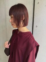 ユノ(juno)&nbsp;ピンクブラウンのミニボブ