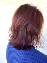 モンキーポッド(Monkeypod)&nbsp;【Monkeypod】ピンクベージュ×肩で動くランダムカール