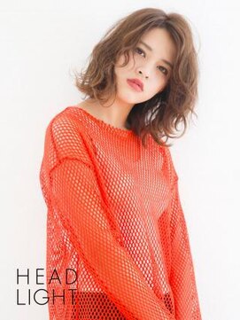 ソーエン バイ ヘッドライト 佐世保大塔店(soen by HEADLIGHT) 外ハネ×ラフカール×透け感ベージュカラー