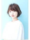 【flen】大人可愛い耳かけショートイメチェン毛先パーマ