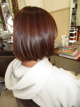 コアフィールフィス(COIFFURE fils) 【見附・今町】ミディアムボブ ピンクアッシュ×ハイライト