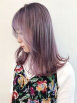 アイティー バイ アルバム 中野店(IT by ALBUM)&nbsp;シアーラベンダー_オリーブカラーハイライトカラー_ba307862