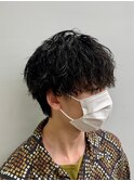 メンズカットパーマ