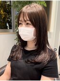 大人かわいい 顔まわりレイヤー ロングレイヤー