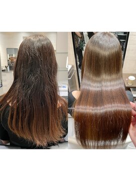 クィーンズガーデンバイケーツーギンザ(QUEEN’S GARDEN by K two GINZA) 髪質改善トリートメント*縮毛矯正*シルクレイヤーグレーベージュ