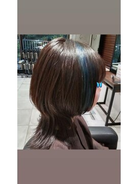 アース 国立店(HAIR&MAKE EARTH) ブルー/デザインカラー