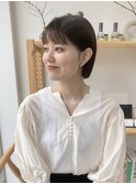 切りっぱなしボブ