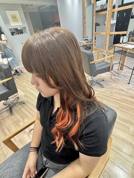 ループ バイ エスポワール(LoooP by Espoir) オレンジ×ブラウン