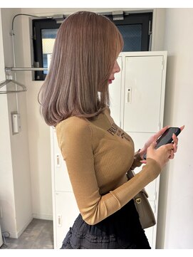 リンドトウキョウ ウメダ(LINDO TOKYO) 前髪/アンブレラカラー/こなれミディ/イメチェン/ウェーブパーマ