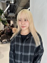 リル 茅ヶ崎(Liru:)&nbsp;【Rina】ホワイトブロンド/黒髪/ボブルフ/ネビージュ/茅ヶ崎