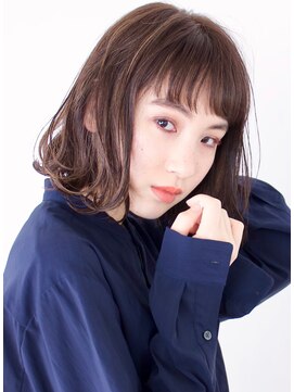 アイスバーグ ウェスト 清澄白河(eyesburg W/est) ニュアンスカールボブ前髪ありアッシュブラウン