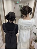 【ライブ前に♪】お揃いツインお団子＊＊