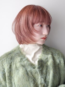 シスタ(SISTA) 顎ラインレイヤーボブピンクベージュ【自由が丘】