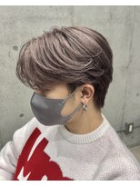 フイ 横浜センター北店(Hui)&nbsp;フェザーパーマ/グレーブルーカラー/刈り上げショートパンク