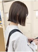ブリーチなしダブルカラー明るめブラウンベージ20代30代40代ボブ