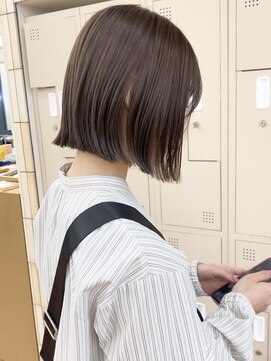 パークレーン アイス イヴェン(park lane ICI yeven) ブリーチなしダブルカラー明るめブラウンベージ20代30代40代ボブ