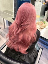 サンクマーケット 渋谷(cinq MARKET) 渋谷ピンクベージュカラーペールピンクカラー顔周りレイヤー韓国