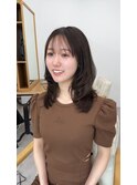 ★夏韓国ヘアハッシュカットレイヤーカット前髪顔周りくびれヘア