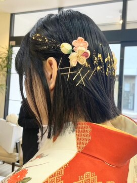 富士見ヶ丘ショートイルミナカラー顔周りレイヤーカット白髪染め