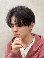 ジーナ 天神(Zina)&nbsp;【福岡/天神/メンズカット】韓国風シースルーセンターパート