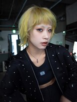 ギークス(GEEKS) 【GEEKS渋谷】レイヤーボブ/デザインカラー/ハイトーン/前髪あり