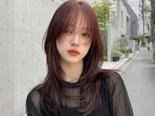 銀座の最新ヘアトレンド！透明感カラーとレイヤーカット◎ [ダブルカラー/レイヤーカット/韓国/顔周り］