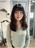 レイヤーカット/ 顔まわりレイヤー/ ミディアムレイヤー