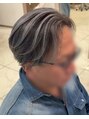 アッシュ 等々力店(Ash)&nbsp;【ハイライト】で立体的な毛流れのデザインと白髪ぼかしの両立。