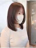 レイヤーカット/前髪/顔まわり/ヘアカラー