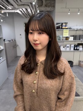 アイシーキョウト(I see kyoto) 透けバング×ショコラブラウンの韓国風ミディアム
