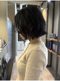 くせ毛風パーマ/ボブパーマ/切りっぱなしボブ/ウェーブヘアー