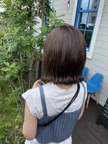 アズグロウヘアー(AS GROW HAIR) 外ハネボブ☆グレージュ/20代/30代/40代