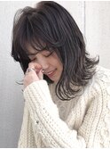ダークトーン外ハネ×ハイライト