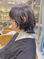 ロンド パルティール 大宮(Lond partir)&nbsp;【神田安優奈】マッシュウルフのネイビーカラー