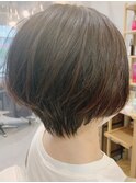 ショートボブ★耳かけショートフォギーベージュ★髪質改善