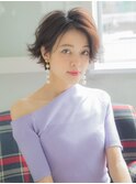 外ハネショートボブ