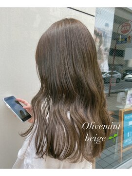 ヒップスデコ(Hip's deco) 【ブリーチなしでできる】透明感抜群オリーブベージュ
