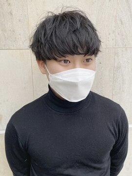 メンズヘアトーキョー(MEN'S HAIR TOKYO) コンマヘア/無造作パーマ/ツーブロック/黒髪