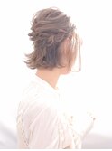 外はねハーフアップ☆