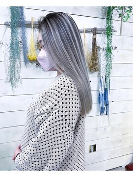 トーク 伊丹本店(TAL'KE) TAL'KE/バレイヤージュ×ホワイトシルバー_1062