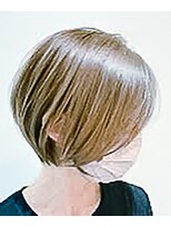 エメールヘア(aimere hair) どの世代でも似合うベージュカラーショートボブ