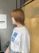 グリーン 町田(green) 前上がりボブ/ベージュ/ケアブリーチ