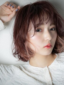 カバーヘア ブリス 志木南口駅前店(COVER HAIR bliss) ミルクティーピンク外国人風大人ハイライトx志木10代20代30代